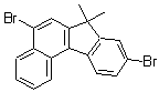 structure of CAS# 1056884-35-5, 5,9-Dibromo-7,7-dimethyl-7H-benzo[c]fluorene