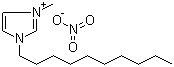 1-癸基-3-甲基咪唑鎓硝酸盐分子结构 (CAS 1057409-91-2)