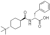 反式-N-[[4-(叔丁基)环己基]羰基]-D-苯丙氨酸分子结构 (CAS 105746-46-1)