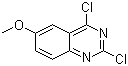 structure of CAS# 105763-77-7, 2,4-Dichloro-6-methoxyquinazoline