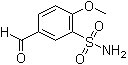 5-甲酰基-2-甲氧基苯磺酰胺分子结构 (CAS 105764-07-6)