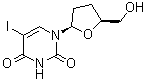 5-碘-2',3'-二脱氧尿苷分子结构 (CAS 105784-83-6)
