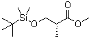 (2R)-3-[[(叔丁基)二甲基硅烷基]氧基]-2-甲基丙酸甲酯分子结构 (CAS 105859-44-7)