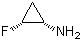 顺式-2-氟环丙胺分子结构 (CAS 105919-28-6)