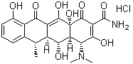 Doxycycline hydrochloride molecular structure (CAS 10592-13-9)