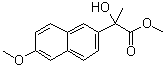 alpha-羟基-6-甲氧基-alpha-甲基-2-萘乙酸甲酯分子结构 (CAS 105937-62-0)