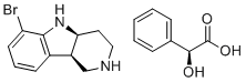 structure of CAS# 1059630-13-5, (2S)-2-羟基-2-苯基乙酸, (4aS,9bR)-6-溴-1H,2H,3H,4H,4aH,5H,9bH-吡啶并[4,3-b]吲哚