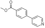 4-(吡啶-4-基)苯甲酸甲酯分子结构 (CAS 106047-17-0)