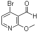4-溴-2-甲氧基-3-吡啶甲醛分子结构 (CAS 1060806-59-8)