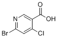 structure of CAS# 1060808-92-5, 6-溴-4-氯烟酸