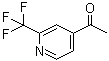 structure of CAS# 1060810-86-7, 1-[2-(三氟甲基)-4-吡啶基]乙酮
