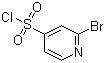 2-溴-4-吡啶磺酰氯分子结构 (CAS 1060811-61-1)