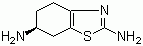 (+)-(6R)-2,6-二氨基-4,5,6,7-四氢苯并噻唑分子结构 (CAS 106092-11-9)