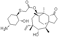 Lefamulin分子结构 (CAS 1061337-51-6)