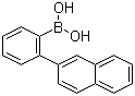 B-[2-(2-萘基)苯基]硼酸分子结构 (CAS 1061350-97-7)