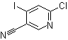 6-氯-4-碘烟腈分子结构 (CAS 1061357-83-2)