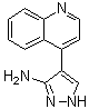 4-(4-喹啉基)-1H-吡唑-3-胺分子结构 (CAS 1062368-21-1)