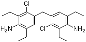 structure of CAS# 106246-33-7, 4,4'-亚甲基双(3-氯-2,6-二乙基苯胺)