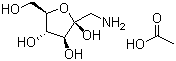 CAS # 106256-23-9, 1-Amino-1-deoxy-beta-D-fructofuranose acetate