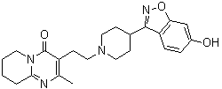 CAS 登录号：106266-11-9, 6,7,8,9-四氢-3-[2-[4-(6-羟基-1,2-苯并异恶唑-3-基)-1-哌啶基]乙基]-2-甲基-4H-吡啶并[1,2-a]嘧啶-4-酮