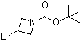 3-溴-1-氮杂环丁烷甲酸叔丁酯分子结构 (CAS 1064194-10-0)
