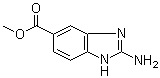 structure of CAS# 106429-38-3, 2-氨基-1H-苯并咪唑-5-羧酸甲酯