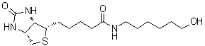 (3aS,4S,6aR)-六氢-N-(6-羟基己基)-2-氧代-1H-噻吩并[3,4-d]咪唑-4-戊酰胺分子结构 (CAS 106451-92-7)
