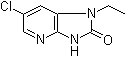 6-氯-1-乙基-1,3-二氢-2H-咪唑并[4,5-b]吡啶-2-酮分子结构 (CAS 1064782-28-0)