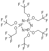 structure of CAS# 1065-05-0, Hexakis(2,2,2-trifluoroethoxy)cyclotriphosphazene