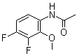 N-(3,4-二氟-2-甲氧基苯基)乙酰胺分子结构 (CAS 1065073-93-9)
