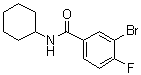 3-溴-N-环己基-4-氟苯甲酰胺分子结构 (CAS 1065074-00-1)