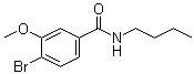 4-溴-N-丁基-3-甲氧基苯甲酰胺分子结构 (CAS 1065074-09-0)