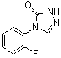4-(2-氟苯基)-2,4-二氢-3H-1,2,4-三唑-3-酮分子结构 (CAS 1065074-15-8)