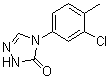 4-(3-Chloro-4-methylphenyl)-2,4-dihydro-3H-1,2,4-triazol-3-one molecular structure (CAS 1065074-18-1)