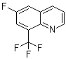 6-氟-8-(三氟甲基)喹啉分子结构 (CAS 1065074-24-9)