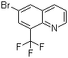 6-溴-8-(三氟甲基)喹啉分子结构 (CAS 1065074-30-7)