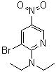 3-溴-N,N-二乙基-5-硝基-2-吡啶胺分子结构 (CAS 1065074-82-9)