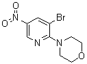 4-(3-溴-5-硝基-2-吡啶基)吗啉分子结构 (CAS 1065074-89-6)