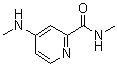 structure of CAS# 1065074-98-7, N-甲基-4-(甲基氨基)-2-吡啶甲酰胺