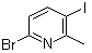 6-溴-3-碘-2-甲基吡啶分子结构 (CAS 1065483-59-1)