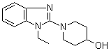 1-(1-乙基-1H-苯并咪唑-2-基)-4-哌啶醇分子结构 (CAS 1065483-90-0)