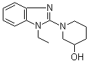 1-(1-乙基-1H-苯并咪唑-2-基)-3-哌啶醇分子结构 (CAS 1065483-91-1)
