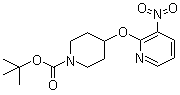 4-[(3-硝基-2-吡啶基)氧基]-1-哌啶羧酸叔丁酯分子结构 (CAS 1065484-06-1)