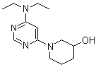 structure of CAS# 1065484-23-2, 1-[6-(二乙基氨基)-4-嘧啶基]-3-哌啶醇