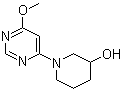 1-(6-甲氧基-4-嘧啶基)-3-哌啶醇分子结构 (CAS 1065484-29-8)