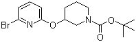 structure of CAS# 1065484-39-0, 3-[(6-溴-2-吡啶基)氧基]-1-哌啶甲酸叔丁酯