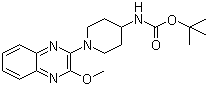 CAS # 1065484-42-5, N-[1-(3-Methoxy-2-quinoxalinyl)-4-piperidinyl]carbamic acid tert-butyl ester
