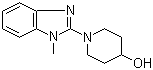 1-(1-甲基-1H-苯并咪唑-2-基)-4-哌啶醇分子结构 (CAS 1065484-44-7)