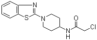 N-[1-(2-苯并噻唑基)-4-哌啶基]-2-氯乙酰胺分子结构 (CAS 1065484-56-1)
