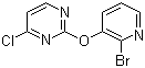 structure of CAS# 1065484-67-4, 2-[(2-Bromo-3-pyridinyl)oxy]-4-chloropyrimidine
